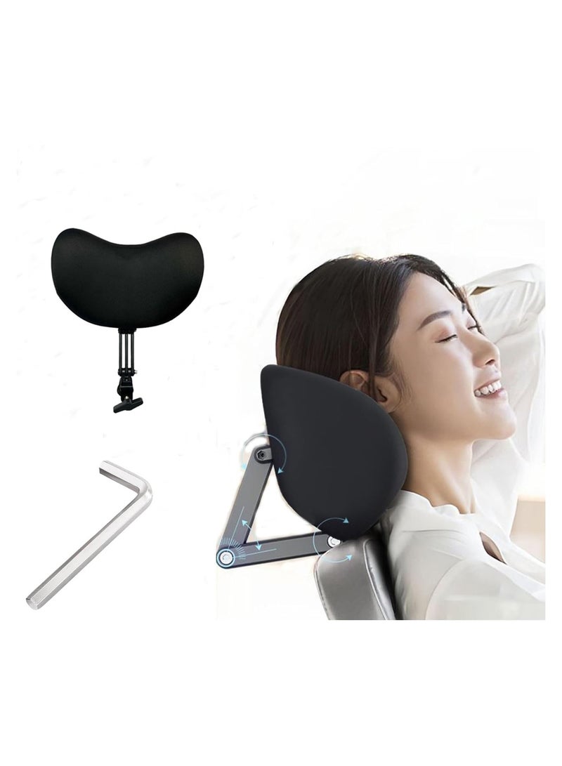 SYOSI Adjustable Ergonomic Office Chair Headrest Attachment, Universal Height and Angle Adjustable Memory Foam Headrest for Office Chairs, Gaming Chairs, Recliners, and Car Seats, Easy Installation  - Image 1