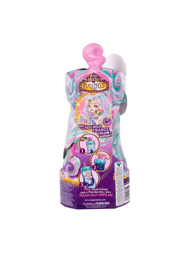 ماجيك ميكس مجموعة Pixlings Deluxe Pack، Deerlee The Deer، Shimmer Reveal، Create & Mix Potion التي تكشف بشكل سحري عن دمية Pixling مقاس 6.5 بوصة داخل زجاجة الجرعات - مزيجات صغيرة حصرية و6 إكسسوارات شعر - Image 4