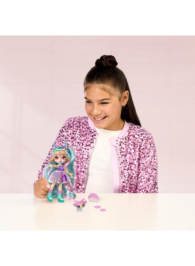 ماجيك ميكس مجموعة Pixlings Deluxe Pack، Deerlee The Deer، Shimmer Reveal، Create & Mix Potion التي تكشف بشكل سحري عن دمية Pixling مقاس 6.5 بوصة داخل زجاجة الجرعات - مزيجات صغيرة حصرية و6 إكسسوارات شعر - Image 3