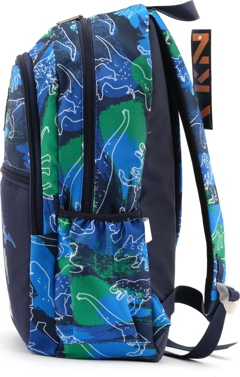 Cambridge Polo Club Dinosaur Three Compartment Primary School Bag for Boys