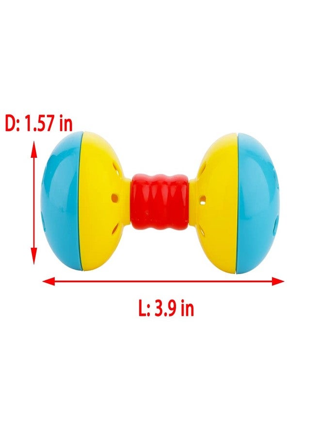 DQITJ 2 Pcs Bird Barbell Dumbell Foot Toy, Enrichment Rattles Bells Foot Toy for Small Bird Parrot Parakeet Cockatiel Conure Love Birds - Image 4