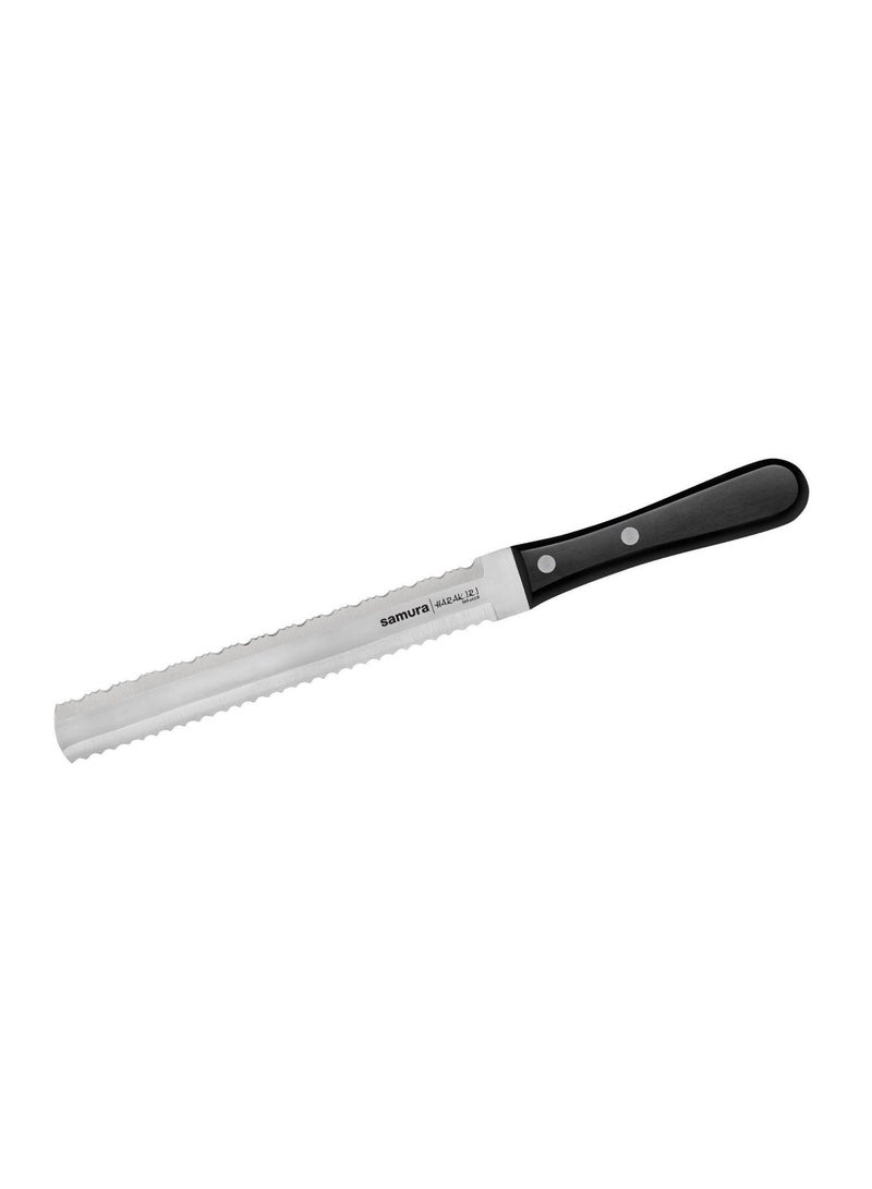 Samura Harakiri Super 8‑Piece Kitchen Knife Set | Japanese AUS‑8 Stainless Steel | Chef, Bread & Slicing Knives | Utility & Paring Knife, Scissors, Sharpener & Magnetic Holder | Black ABS Handles - Image 3