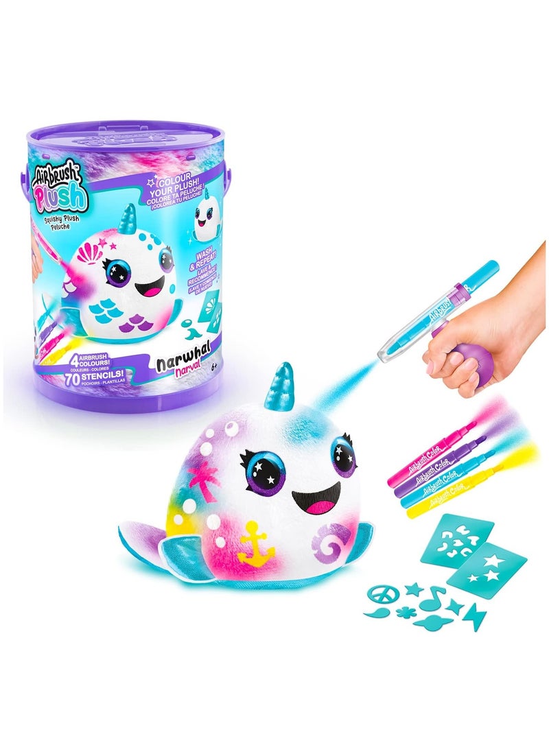 Airbrush Plush Airbrush Plush - Squish Pals Paint Can - 1 Piece Only, Assorted/Styles May Vary  - Image 3