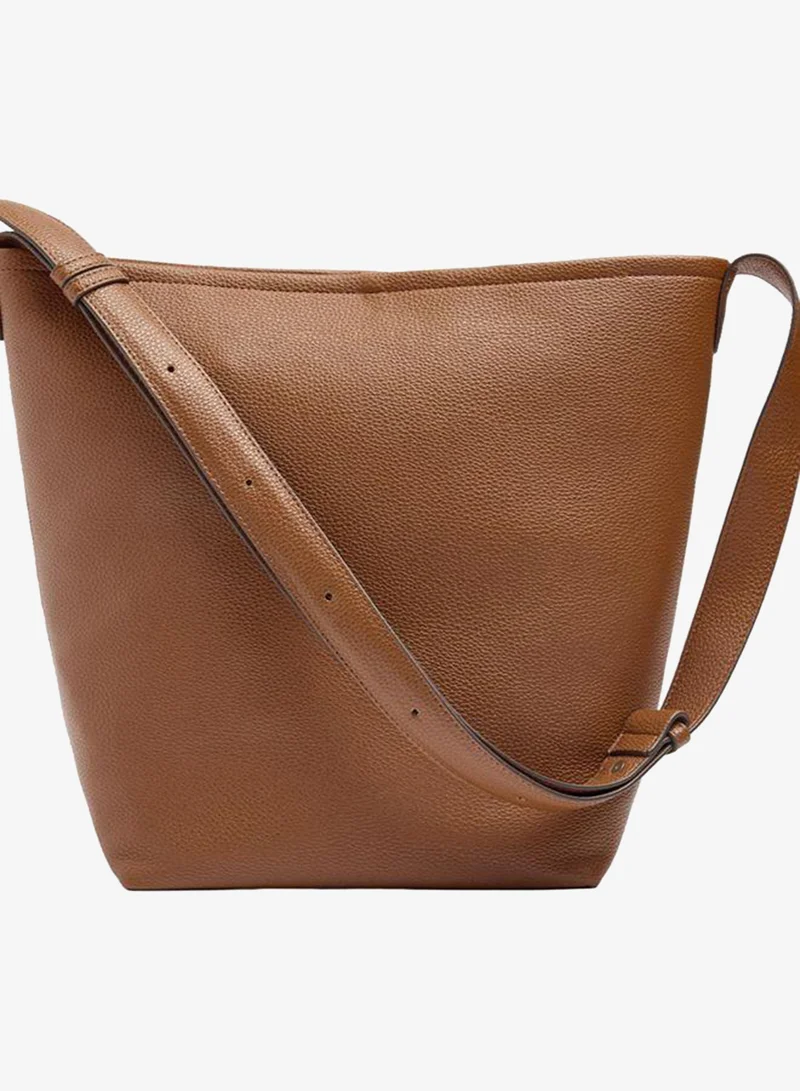 Shoulder Bag With Texture