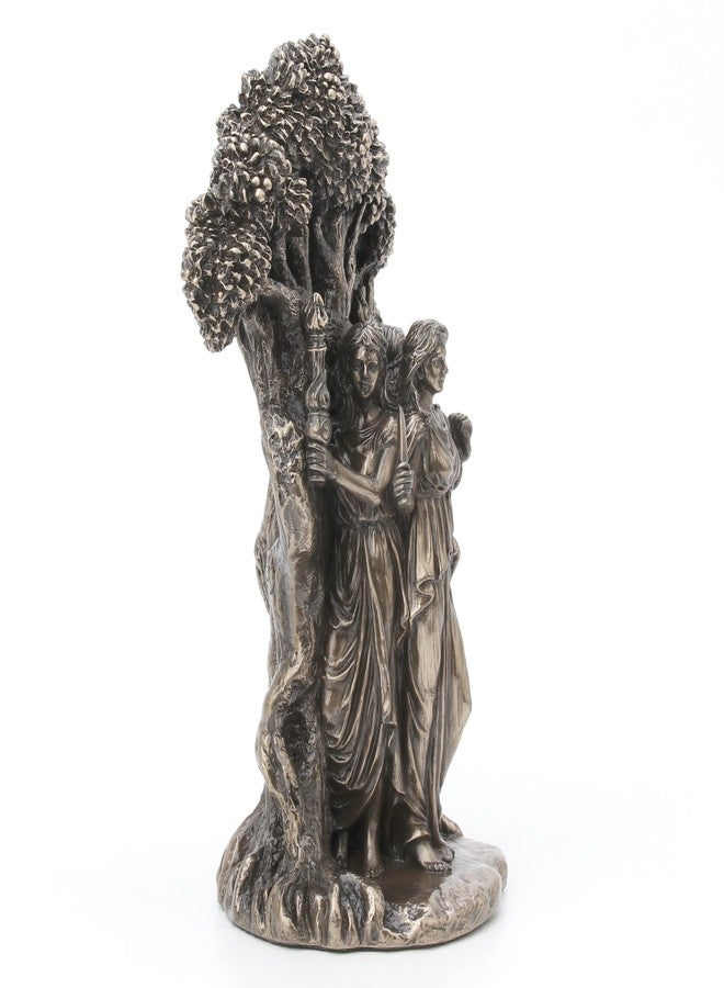 Veronese Design 7 1/4" Triple Moon Goddess Hecate Resin Statue Antique Bronze Finish - Image 3