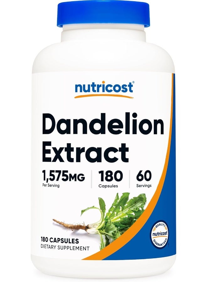 Nutricost Dandelion Root 525Mg, 240 Capsules - 1575Mg Serving, Non-Gmo, Gluten Free - Image 1