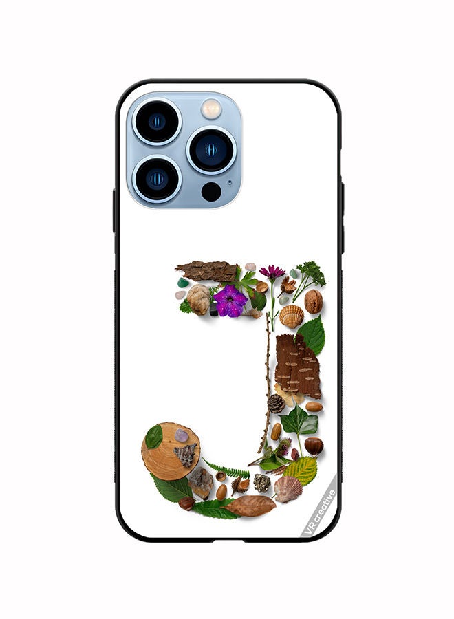 VR CREATIVE Protective Case Cover For Apple iPhone 14 Pro Max Alphabet J Design Multicolour - Image 1