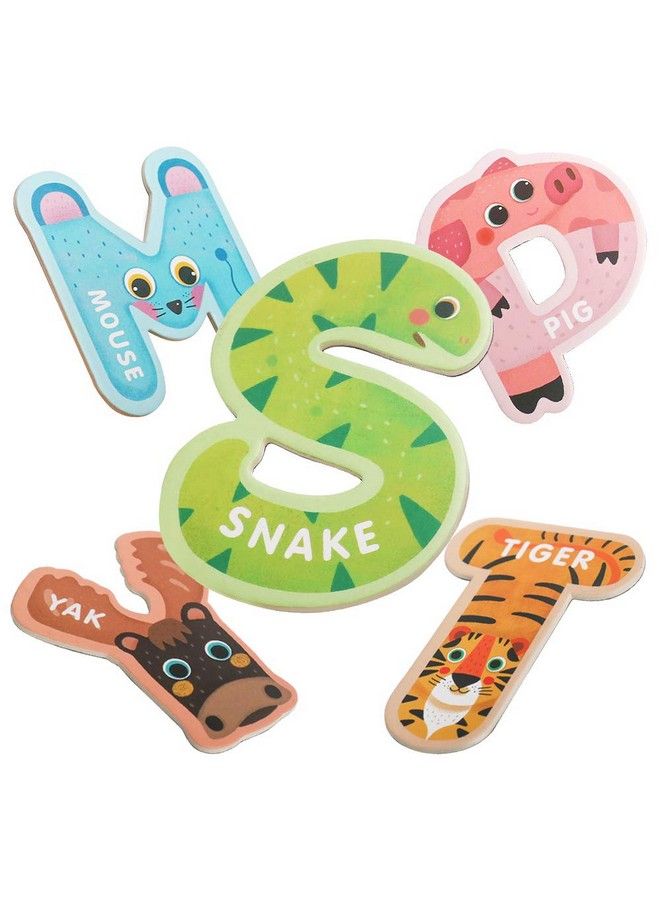 JOCHA Abc Letter Cute Animals Fridge Jumbo Large Alphabet Magnets Preschool Learning Spelling Stick Refrigerator Magnetic Uppercase Colorful Game Toys Set For Kids Toddlers 3 4 5 Years Old - Image 2