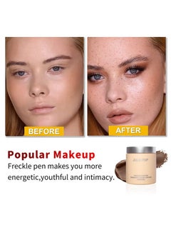 Rosarden Freckle Stamp Penliquid Freckles Penfreckle Pen Waterproof Long Lasting Quick Dry Freckles Makeup Stamp Fake Freckles Makeup Natural Lifelike Freckle (Light Brown)  - Image 3