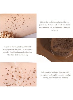 Rosarden Freckle Stamp Penliquid Freckles Penfreckle Pen Waterproof Long Lasting Quick Dry Freckles Makeup Stamp Fake Freckles Makeup Natural Lifelike Freckle (Light Brown)  - Image 4