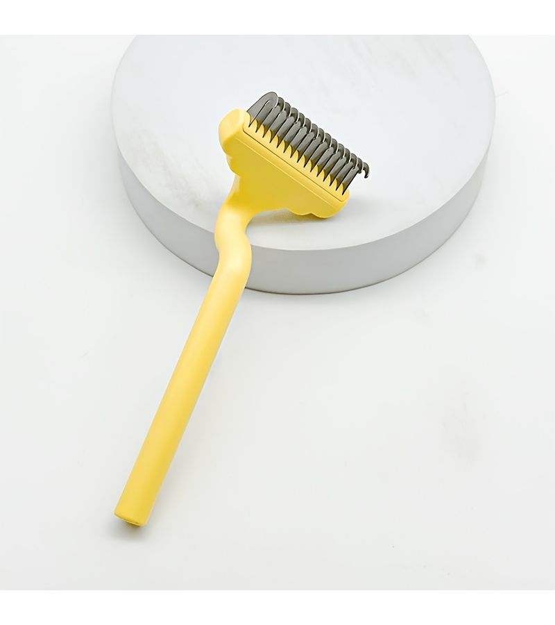 Pet Yellow Comb Dematting Comb For Cat Hair Removal Undercoat Floating Hair Brush - Image 2