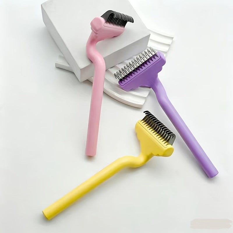 Pet Yellow Comb Dematting Comb For Cat Hair Removal Undercoat Floating Hair Brush - Image 5