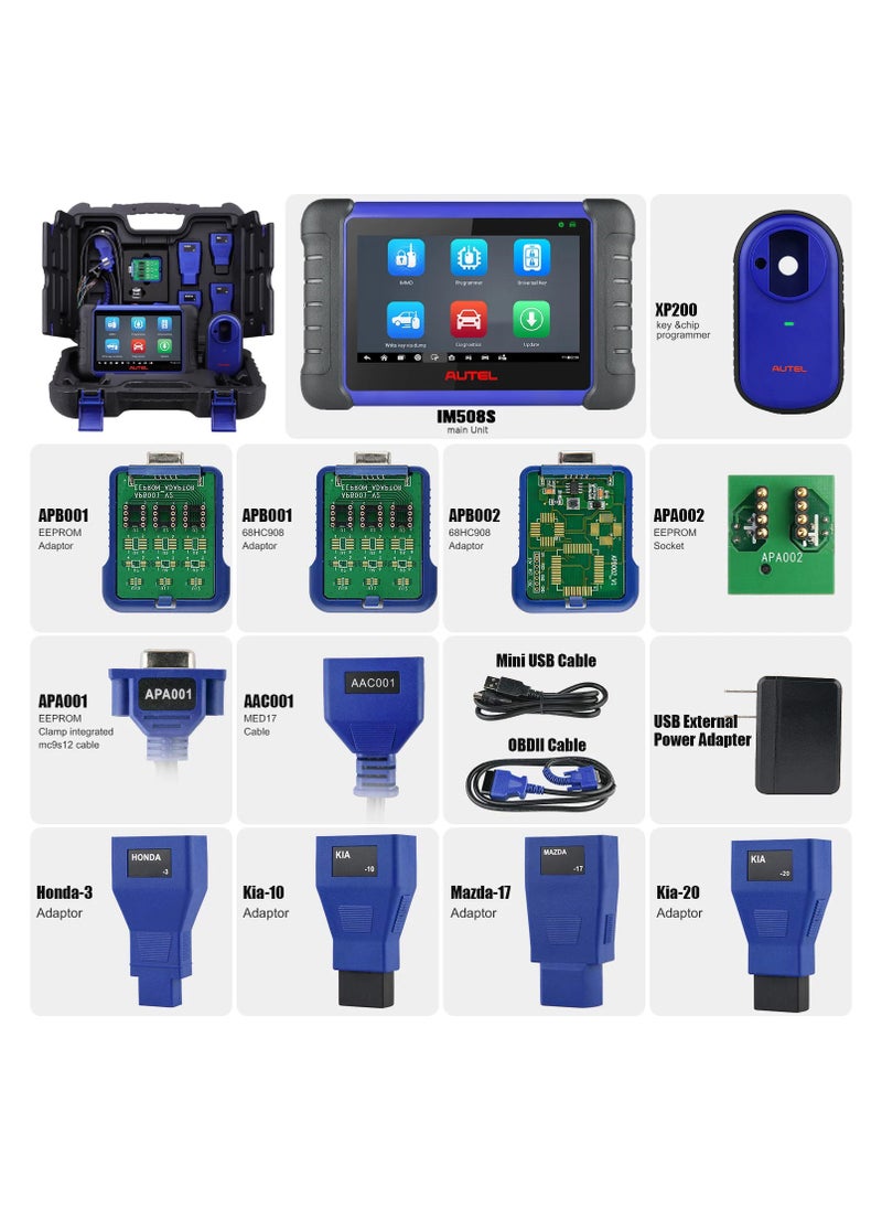 Autel - Autel IM508 MaxiIM Key Programmer OBD2 Scanner Auto Diagnostic Tool Set All Systems Diagnostic 2 Years Free Update - Image 1