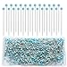 Sunenlyst 500 PCS Quilting Pins 175IN Straight Pins Long Blue Glass Ball Head Sewing Pins for Fabric Stainless Steel Dressmaker for Sewing Crafts Jewelry Making DIY - Image 2