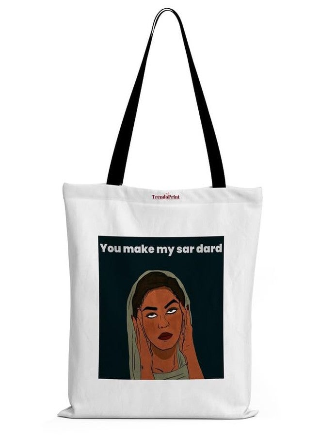 TrendoPrint Multi-Purpose Canvas Tote Bag - Sturdy Shopping/Grocery Bag With 15Kgs Capacity For Women & College Girls (BTBN67) - Image 1