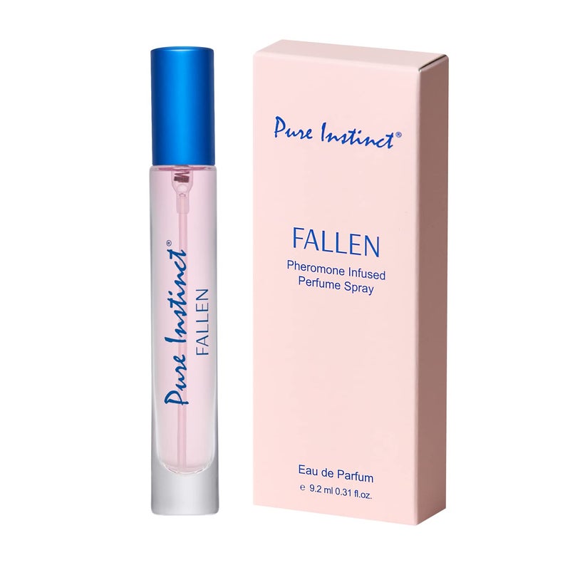 Pure Instinct FALLEN The Original Pheromone Infused Sprayer Perfume Cologne â€“ For Her - Eau de Parfum EDP for Women - 0.31 Fl Oz - Image 1