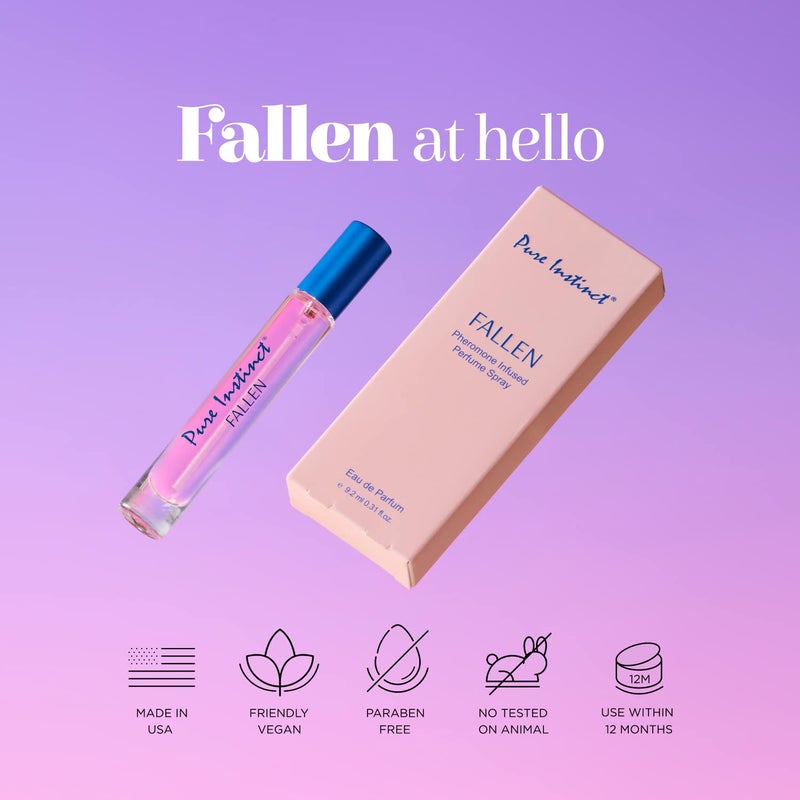 Pure Instinct FALLEN The Original Pheromone Infused Sprayer Perfume Cologne â€“ For Her - Eau de Parfum EDP for Women - 0.31 Fl Oz - Image 5