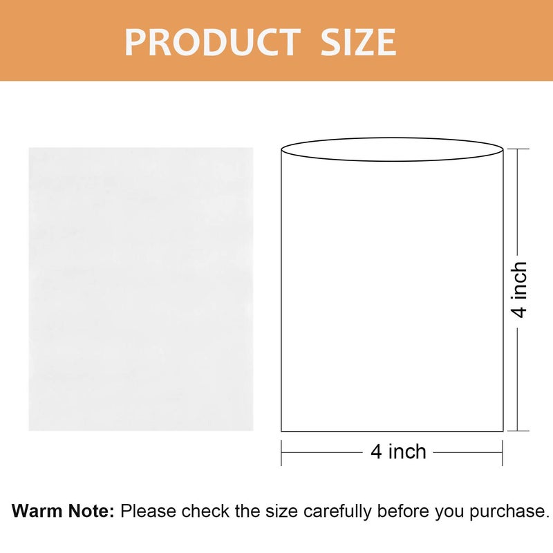 Morepack Shrink Wrap Bags,4x4 Inches 200 Pcs Clear PVC Heat Shrink Wrap for Packagaing Soap,Bath Bombs,Candles and Homemade DIY Projects - Image 2