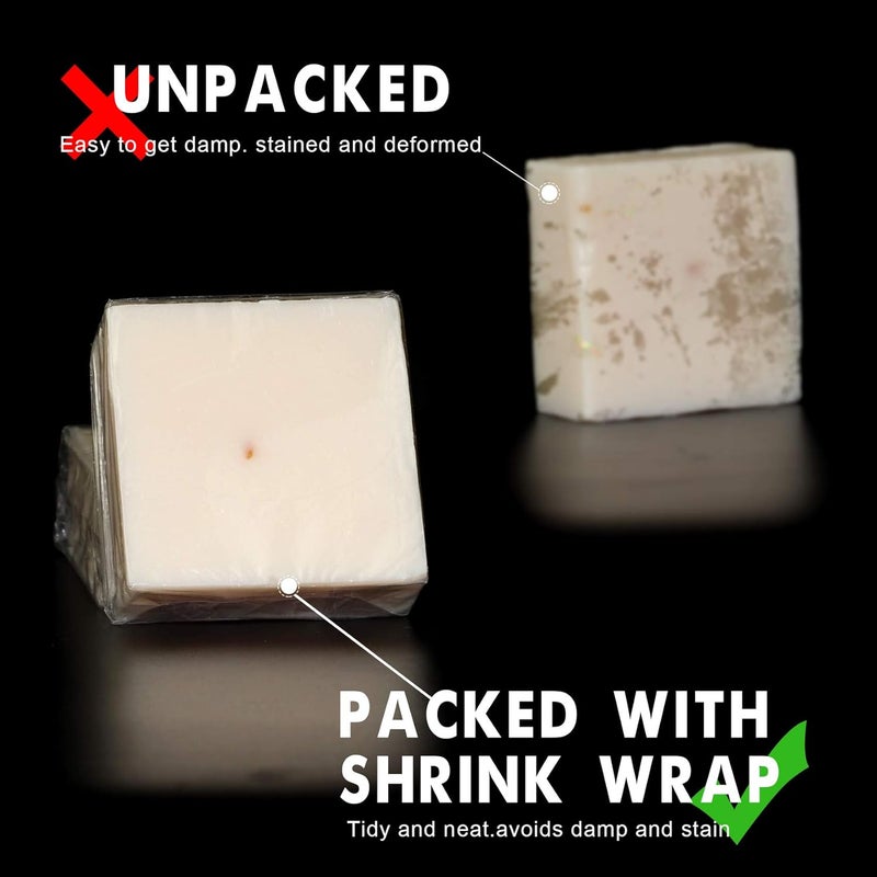 Morepack Shrink Wrap Bags,4x4 Inches 200 Pcs Clear PVC Heat Shrink Wrap for Packagaing Soap,Bath Bombs,Candles and Homemade DIY Projects - Image 5