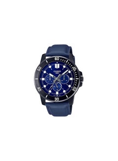 كاسيو ساعة يد من جلد كرونوغراف MTP-VD300BL-2EUDF  - Image 1