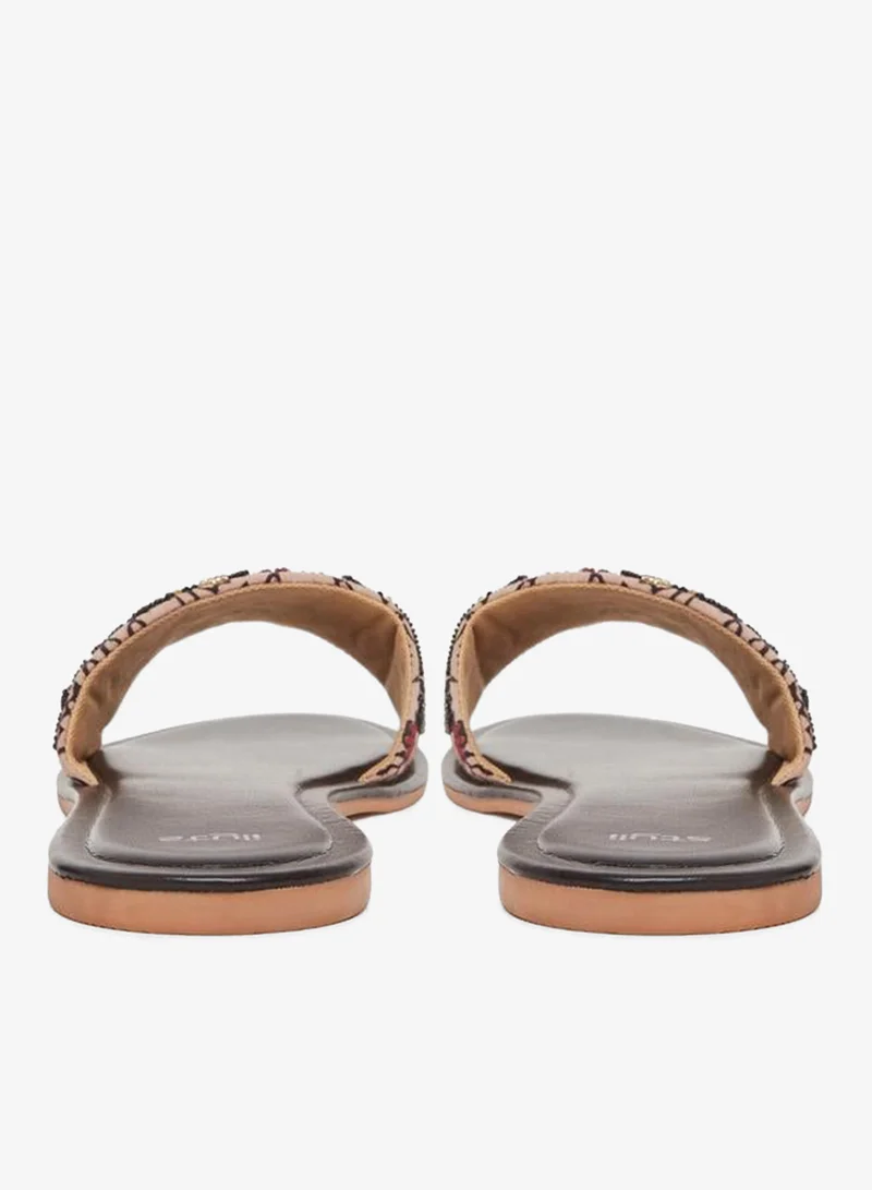 Styli Multi Women Embellished Flat Sandals for Women | Best Price UAE