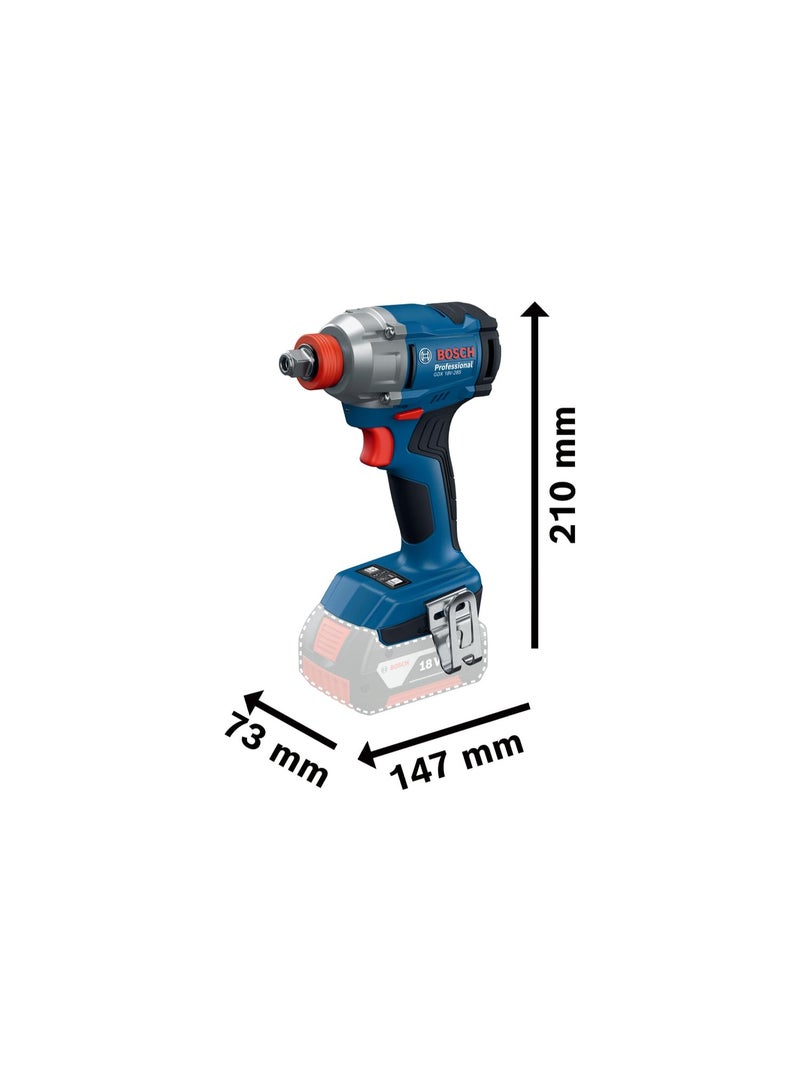 BOSCH GDX 18V- 285 Professional Cordless Impact Wrench/Driver Kit (Hybrid tool) | 18 V| 2 x 2.0 Ah Batteries| 285 Nm Torque | 2-in-1 Tool | L- Boxx included | Model 06019N21F2 | 1 year warranty - Image 3