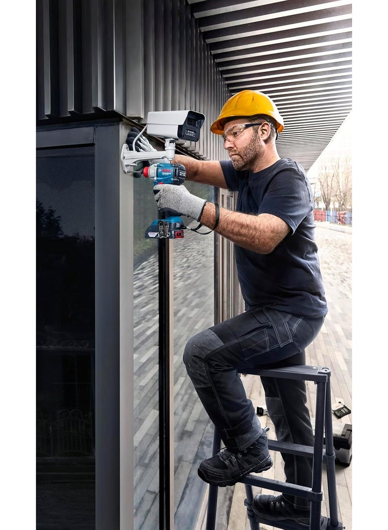 BOSCH GDX 18V- 285 Professional Cordless Impact Wrench/Driver Kit (Hybrid tool) | 18 V| 2 x 2.0 Ah Batteries| 285 Nm Torque | 2-in-1 Tool | L- Boxx included | Model 06019N21F2 | 1 year warranty - Image 4