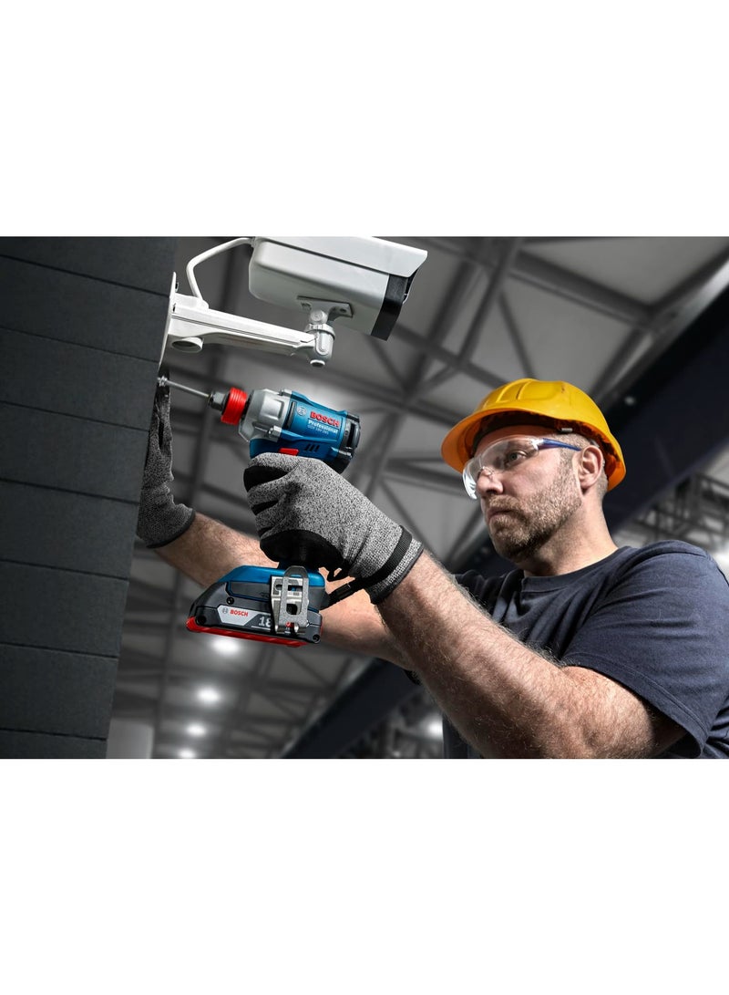 BOSCH GDX 18V- 285 Professional Cordless Impact Wrench/Driver Kit (Hybrid tool) | 18 V| 2 x 2.0 Ah Batteries| 285 Nm Torque | 2-in-1 Tool | L- Boxx included | Model 06019N21F2 | 1 year warranty - Image 5