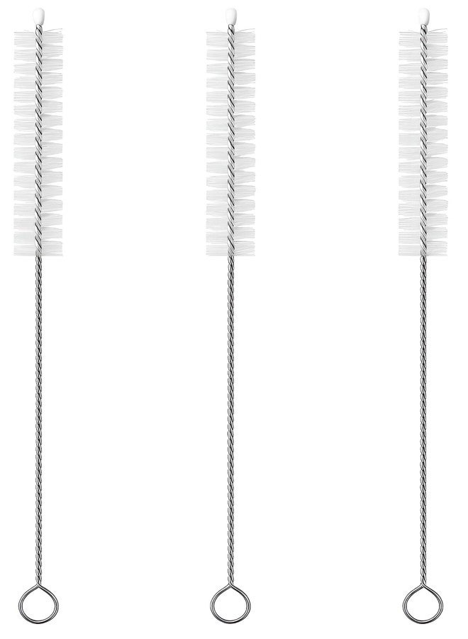 YTM 3 Drinking Straw Cleaning Brush Long - Bristle Cleaner for Stainless Steel Drink Straws Heavy Duty Brushes for Washing Glass Silicone Metal Straws Tea Pot Spout Mini Micro Bottle - Image 1