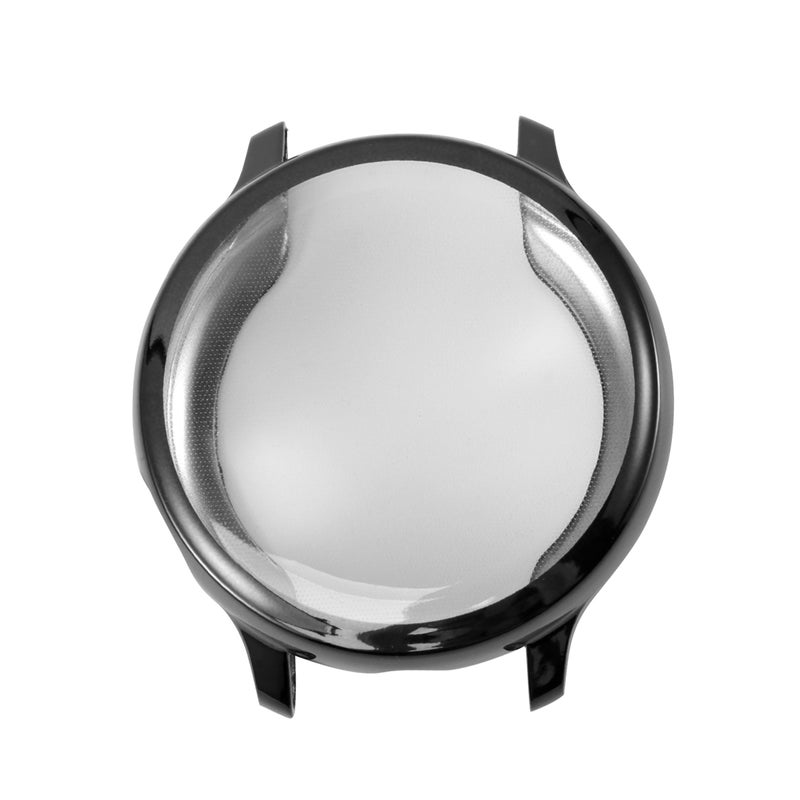 Electroplate Anti-Scratch Watch Shell Fashion Watch Case Protective Wristwatch Cover Frame Compatible for Galaxy Watch Active 2 (Black 44mm) - Image 1