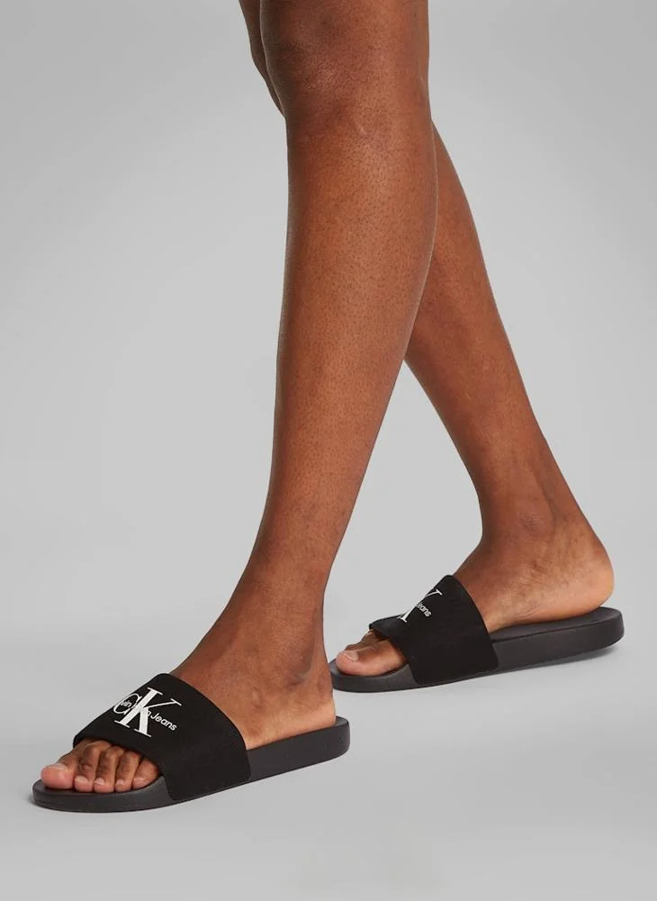 Calvin Klein Jeans Monogram Casual Slides