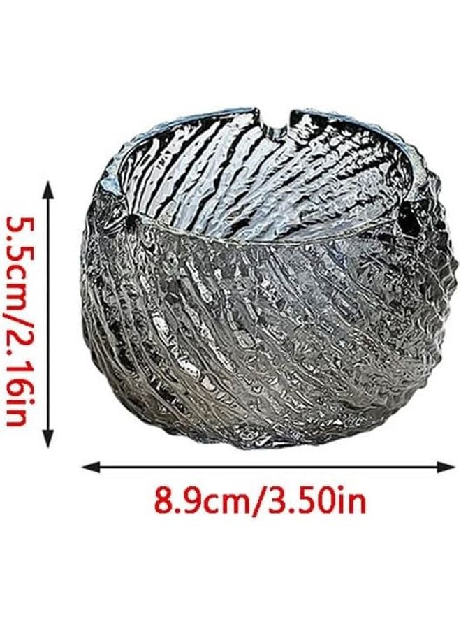 Large Crystal Glass Ashtray For Home Living Room Patio Color B - Image 1