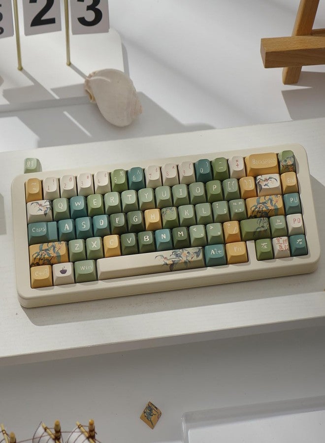 Sumgsn 156 Keys PBT Custom Keycaps URE Profile Dye Sub Keycap Set Fit for 60% 65% 75% 95% Cherry Mx Switches Mechanical Keyboard - Image 4