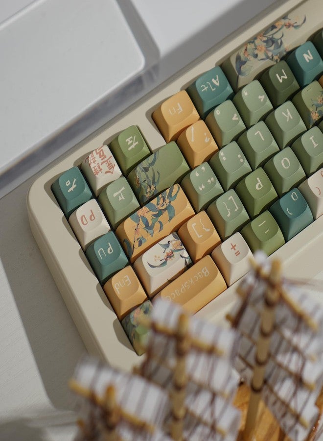 Sumgsn 156 Keys PBT Custom Keycaps URE Profile Dye Sub Keycap Set Fit for 60% 65% 75% 95% Cherry Mx Switches Mechanical Keyboard - Image 1