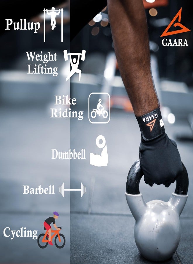 GAARA India Gym Gloves for Men with Wrist Support, Gym Gloves for Women for Weightlifting, Gloves for Gym Workout for Training, Exercise, Bike & Cycling Gloves, Sports Gloves (L) - Image 5