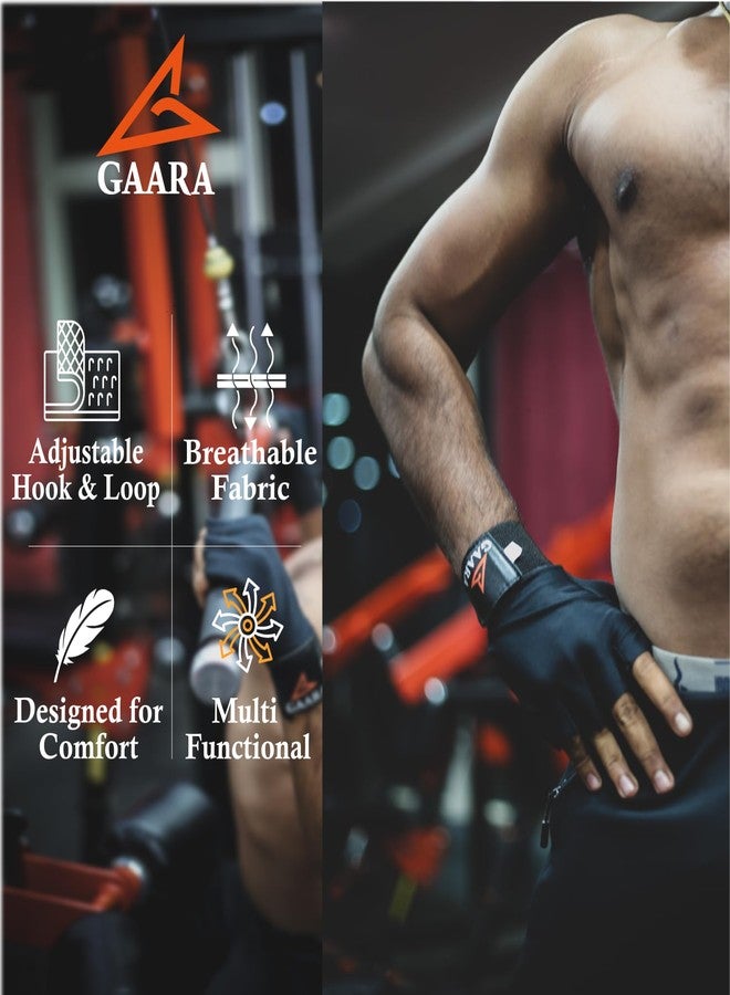 GAARA India Gym Gloves for Men with Wrist Support, Gym Gloves for Women for Weightlifting, Gloves for Gym Workout for Training, Exercise, Bike & Cycling Gloves, Sports Gloves (L) - Image 3