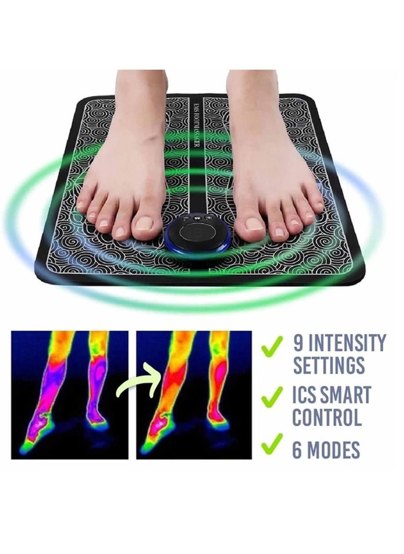 EMS Foot Massager Machine Folding Portable Electric Massage Mat Muscle Stimulator Electric Foot Massage For Men And Women  - Image 3