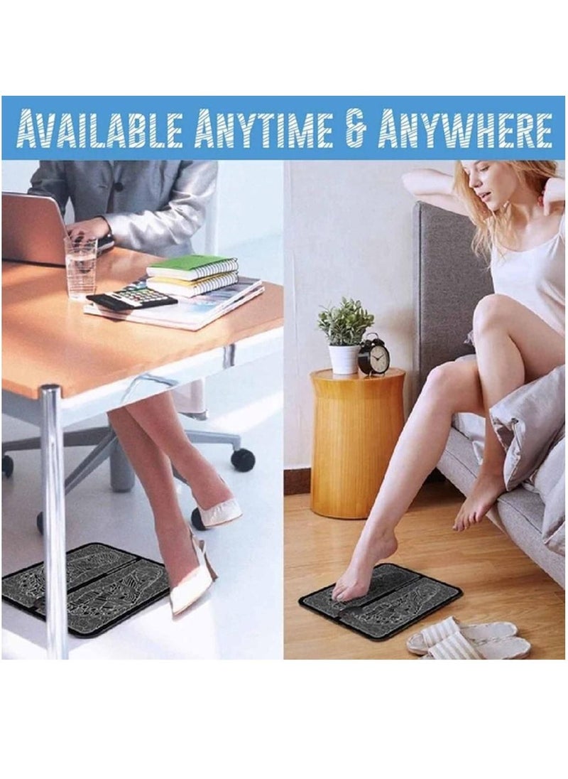EMS Foot Massager Machine Folding Portable Electric Massage Mat Muscle Stimulator Electric Foot Massage For Men And Women  - Image 2