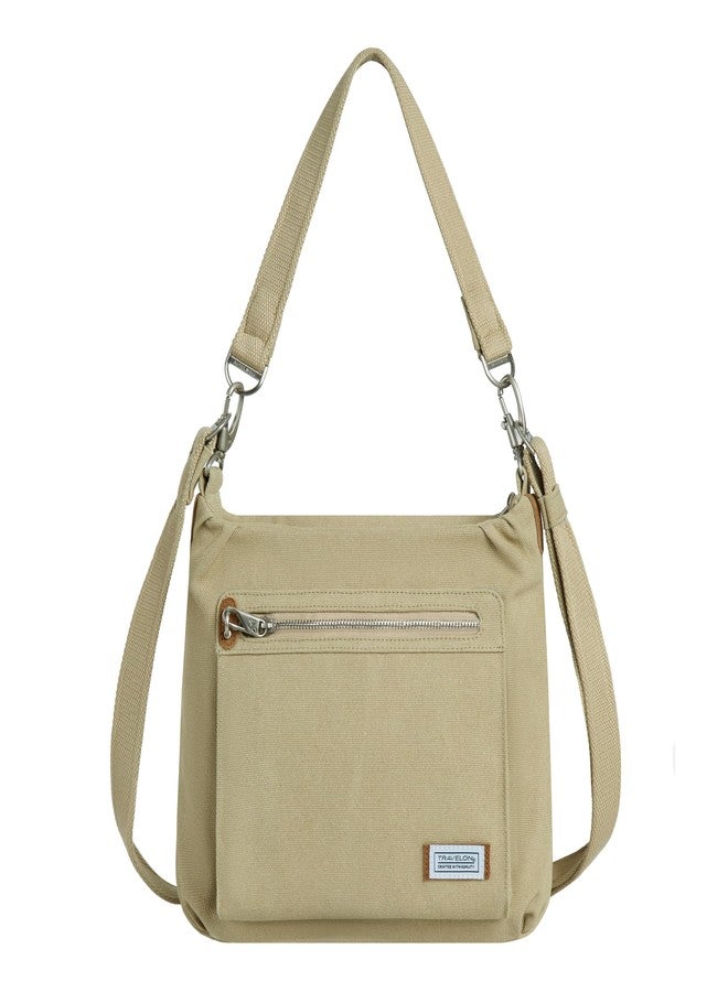 Travelon Heritage Anti-Theft Hobo, Natural - Image 1