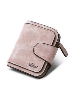 Elios Elios Compact Soft PU Leather Ladies Small Pocket Wallet RFID Blocking | Credit Card Holder |Organizer |Purse |Wallet for Women and Girls with 6 Card Slots (Pink)  - Image 1