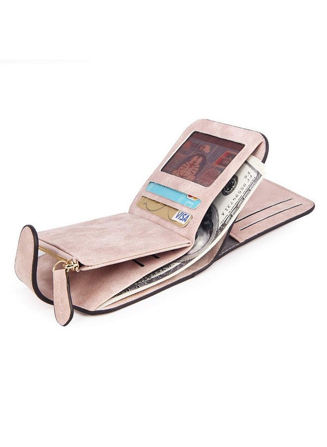 Elios Compact Soft PU Leather Ladies Small Pocket Wallet RFID Blocking | Credit Card Holder |Organizer |Purse |Wallet for Women and Girls with 6 Card Slots (Pink) - Image 5