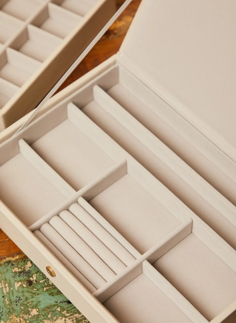 Stackers Oatmeal Set Of 3 Classic Jewellery Box