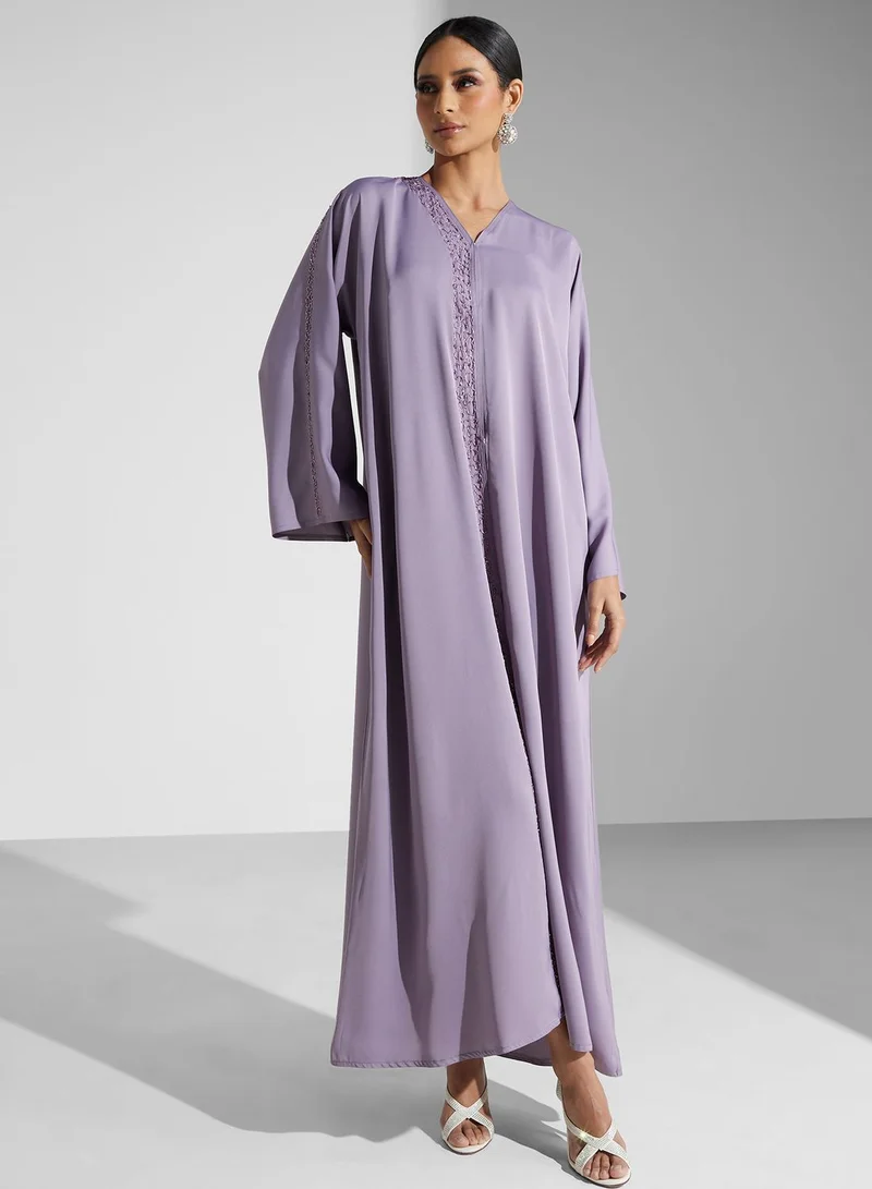 Khizana Embellished Detail Abaya With Sheila