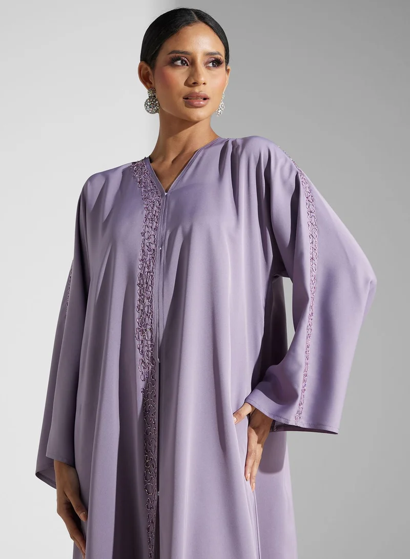 Khizana Embellished Detail Abaya With Sheila
