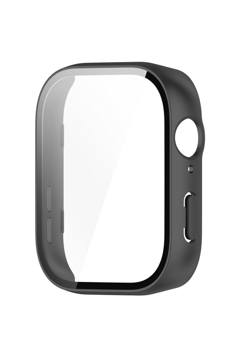 Case for Huawei Watch Fit 3 Hard PC Case + Screen Protector Protective Cover Full Coverage Shockproof (Black) - Image 4