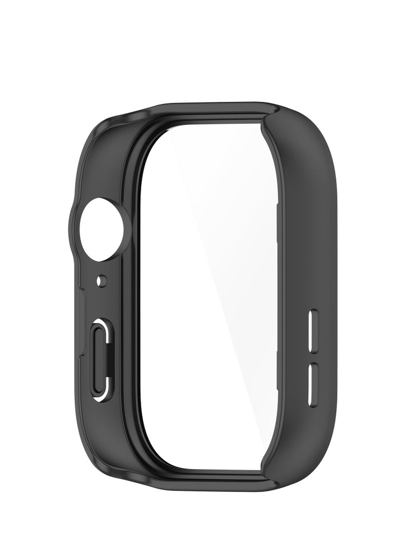 Case for Huawei Watch Fit 3 Hard PC Case + Screen Protector Protective Cover Full Coverage Shockproof (Black) - Image 5