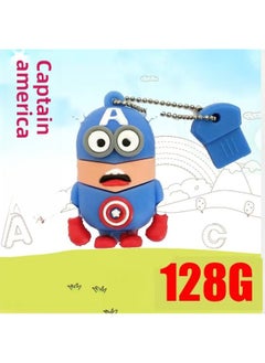 Generic Cute Doll U Disk Creative Mini Cartoon USB Enterprise Logo Bidding Gift U Disk PVC Soft Glue-Color:Mug Rabbit-Capacity:128GB  - Image 3