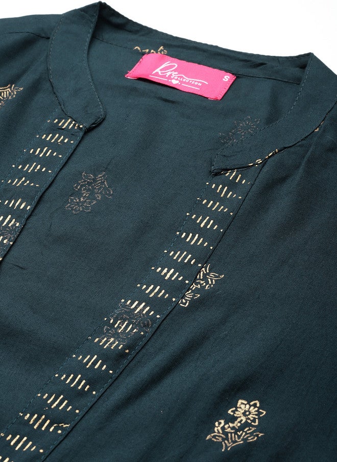 Rue Collection سترة طويلة مفتوحة أمامية مزخرفة بالأزهار للنساء - Image 2