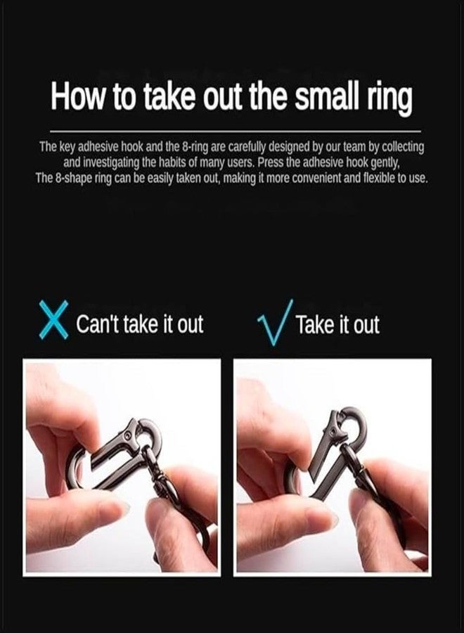 GOMNIK Keychain Anti-Lost Number Card with Braided Rope & Quick Links | Safety Chain Key Ring Hook | Rigging Accessories Tool for Men & Women (Pack of 1) - Image 3