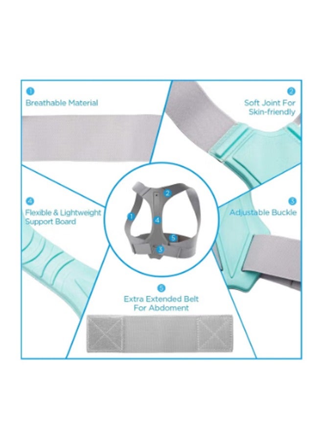 Adjustable Upper Back Brace for Support and Spinal Alignment, Providing Shoulder-Neck-Back Pain Relief Men and Women #L - Image 4